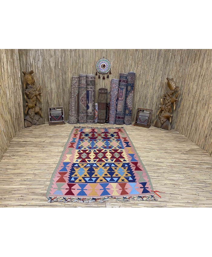 Handmade Turkish Kayseri Acrylic Original Kilim – FREE SHIPPING..!